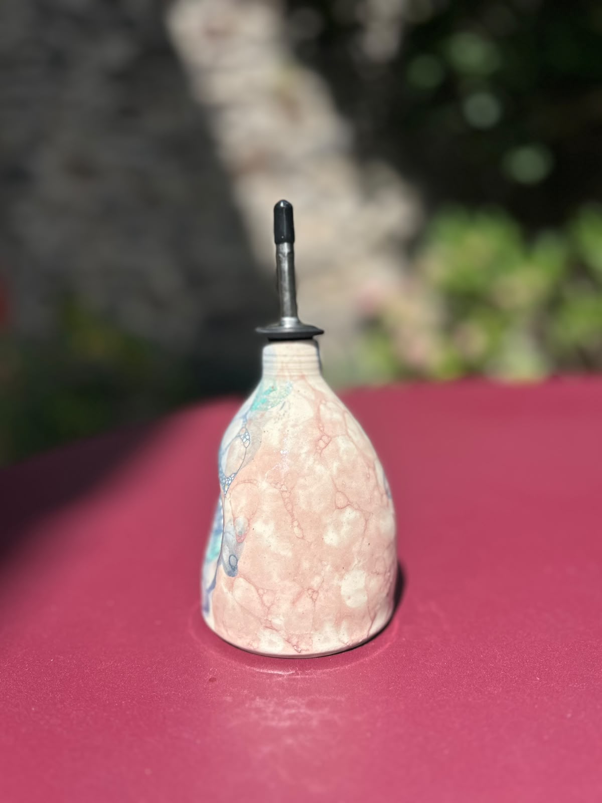 Huilier bleu-rose BULLE