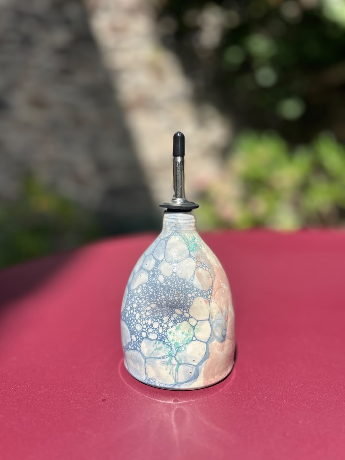 Huilier bleu-rose BULLE