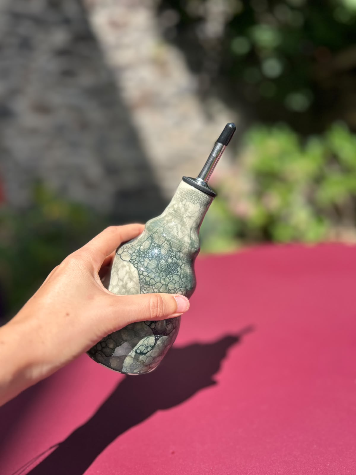 Huilier bleu gris BULLE