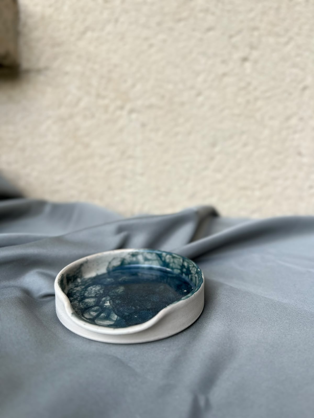 Repose cuillère bleu BULLE
